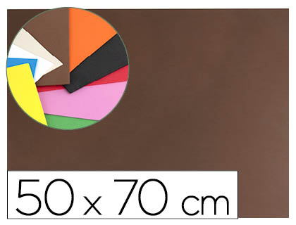LIDERPAPEL - GOMA EVA 50X70CM 60G/M2 ESPESOR 1.5MM MARRON (Ref.GE53)