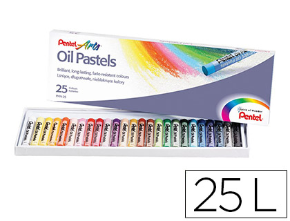 PENTEL - Pinturas Estuche 25 Ud Colores Surtidos PHN-25 (Ref.PHN4-25)