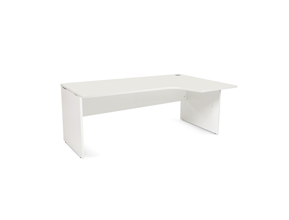 ROCADA - MESA SERIE WORK 180X120 CM DERECHA ACABADO AW04 BLANCO/BLANCO (Ref.WORK 2052AW04)