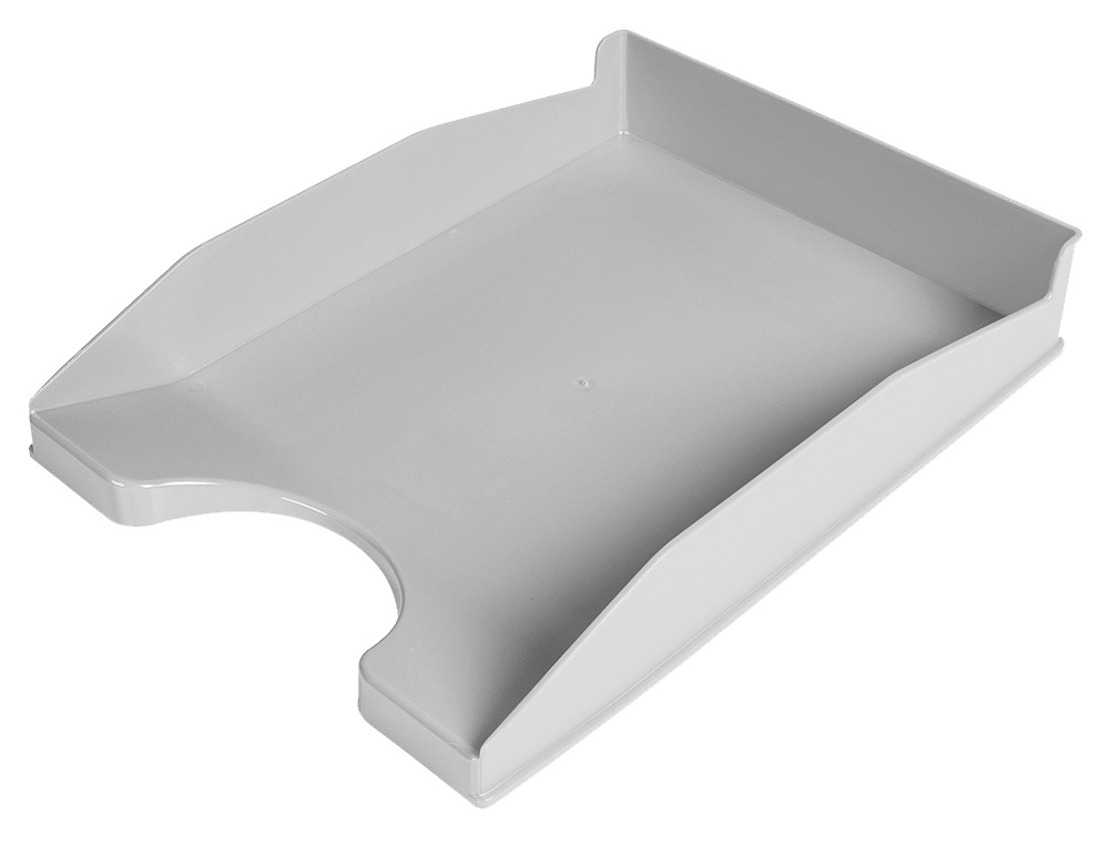 Q-CONNECT - Bandeja de Sobremesa PLASTICO GRIS OPACO (Ref.KF04194)