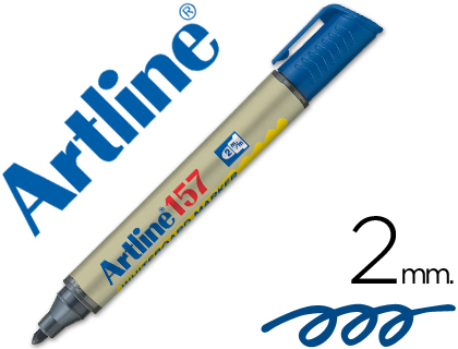 ARTLINE - ROTULADOR PIZARRA ZUL -PUNTA REDONDA 2 MM (Ref.EK-157 A)