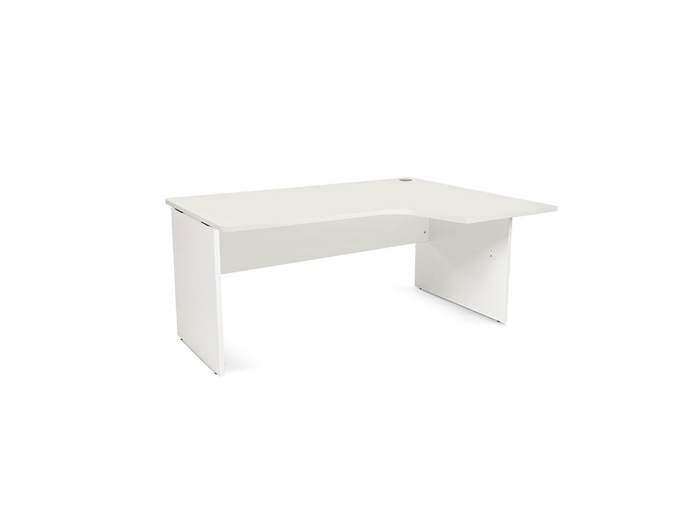 ROCADA - MESA SERIE WORK 160X120 CM DERECHA ACABADO AW04 BLANCO/BLANCO (Ref.WORK 2051AW04)