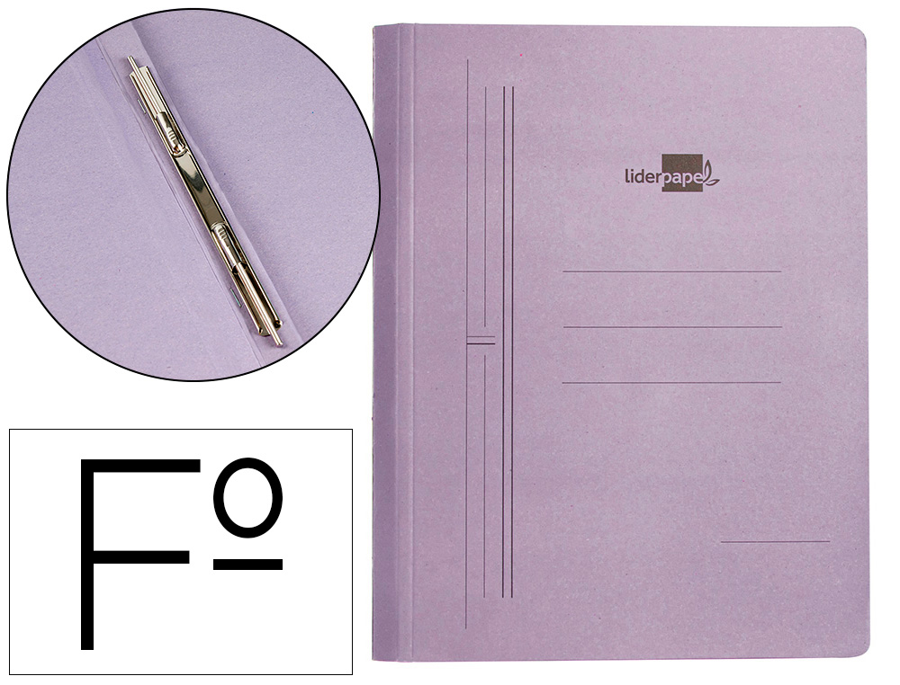 LIDERPAPEL - CARPETA GUSANILLO FOLIO Cartón AZUL (Ref.GU01)