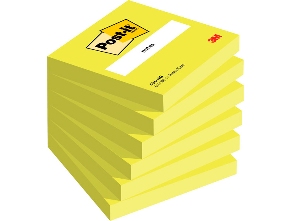 POST-IT - Notas adhesivas 100h Verde neon 76x76mm (Ref.FT510010182)