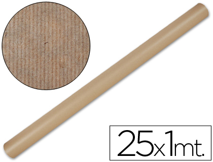 LIDERPAPEL - PAPEL KRAFT MARRON -ROLLO 25X1 MT (Ref.PK09)