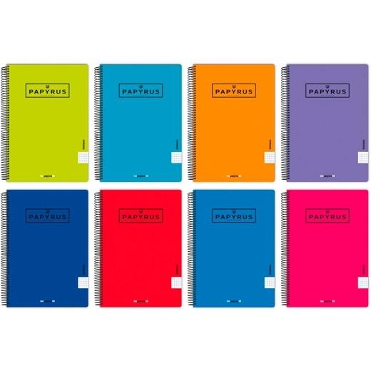 PAPYRUS - BLOC UNICLAS tapa PP 4º 80h PAUTA 3.5 90g COL.SUR. (Ref.88452097)