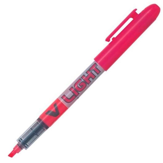 PILOT - Marcador fluorescente V Liquid Light Trazo 3.3mm Punta de fibra Rosa (Ref.SW-VLL-P / NVLLRS)