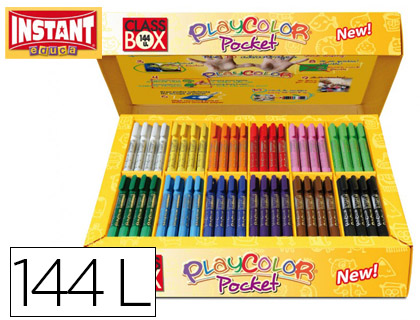 PLAYCOLOR - 144 TEMPERAS SOLIDAS 5GR SURT (Ref.10601)