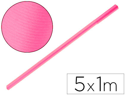 LIDERPAPEL - PAPEL KRAFT ROSA ROLLO 5X1 MT (Ref.PK66)
