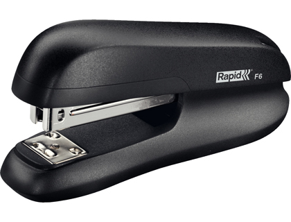 RAPID - Grapadora f6 plastico abs color negro capacidad 20 hojas usa grapas 24/6 y 26/6 (Ref. 5000268)