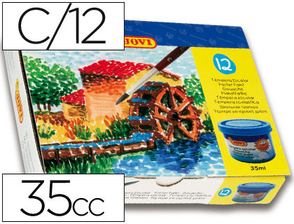 JOVI - Estuche Temperas 35ml Colores surtidos (Ref.512)