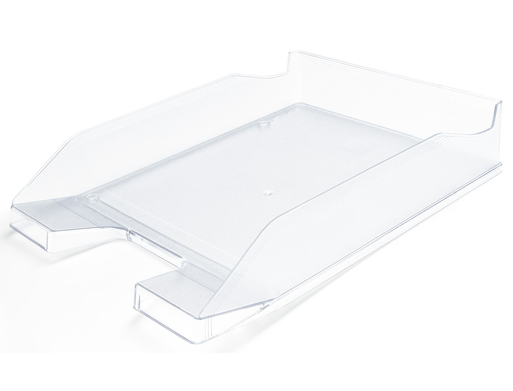 Q-CONNECT - Bandeja de Sobremesa PLASTICO TRANSPARENTE (Ref.KF04195)