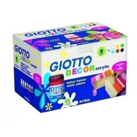 GIOTTO - Estuche 6 Decor Acrylic 25ml (Ref.538200)