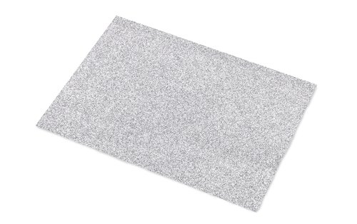SADIPAL - CARTULINA PURPURINA 50x65 cm 330g PLATA PAQUETE de 5 (Ref.20291)