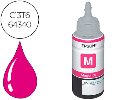 EPSON - Botella Inyección MAGENTA T6643 70ML (WE) (Ref.C13T664340)