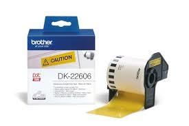 BROTHER - Cinta (DK Label) Negro/amarillo 62mmx15m Laminadas (Ref.DK22606)