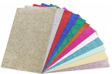 SADIPAL - CARTULINA PURPURINA 50x65 cm 330g AZUL PAQUETE de 5 (Ref.20293)