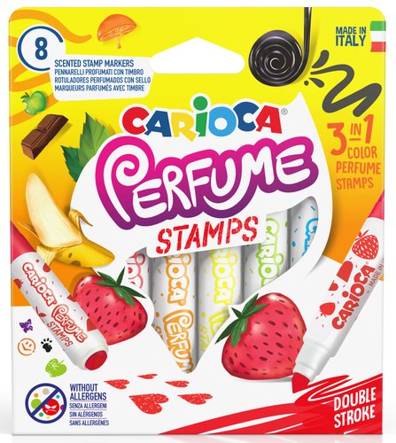 CARIOCA - ROTULADOR FIBRA PERFUME STAMPS CAJA de 8 (Ref.42988)