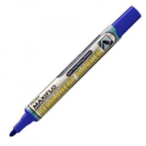 PENTEL - Marcador permanente Maxiflo Trazo 4.5 mm Punta conica Tinta base alcohol Azul (Ref.NLF50-C)