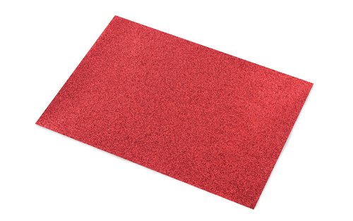 SADIPAL - CARTULINA PURPURINA 50x65 cm 330g ROJO PAQUETE de 5 (Ref.20296)