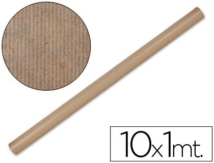 LIDERPAPEL - PAPEL KRAFT MARRON -ROLLO 10X1 MT (Ref.PK08)