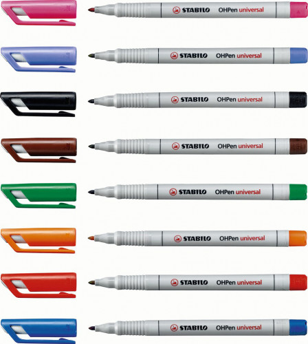 STABILO - Rotulador PERMANENTE OHPEN UNIVERSAL PUNTA FINA 0,7MM. AZUL (Ref.842/41)