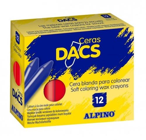 DACS - LAPICES CERA UNICOLOR AZUL CLARO CAJA DE 12 UNIDADES (Ref.DA060047)
