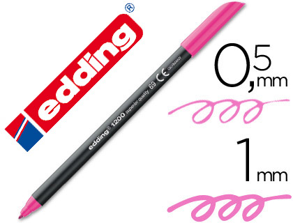 EDDING - Rotuladores 1200 rosa fluor 1200-069 (Ref.1200-69)