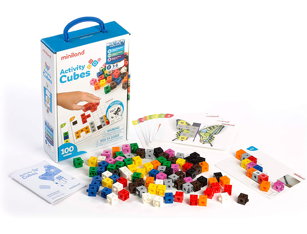 MINILAND - Juego activity cubos para juegos matematicos 350x230x85 mm (Ref. 95203)
