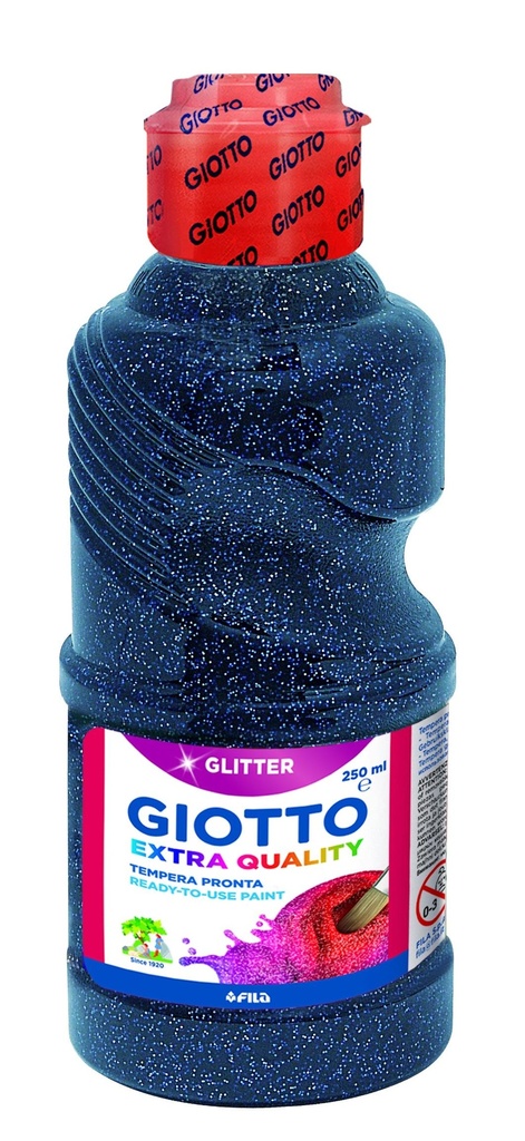 GIOTTO - TEMPERA ESCOLAR PURPURINA GLITTER 250 ML AZUL OSCURO (Ref.531208)