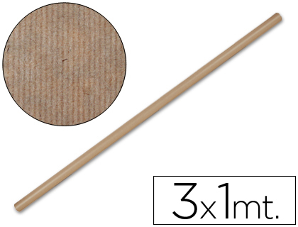 LIDERPAPEL - PAPEL KRAFT MARRON -ROLLO 3X1 MT (Ref.PK10)