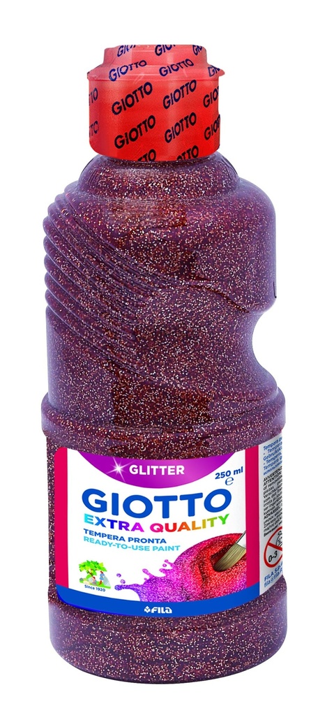 GIOTTO - TEMPERA ESCOLAR PURPURINA GLITTER 250 ML BRONCE (Ref.531207)