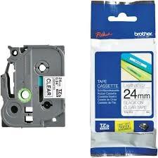 BROTHER - Cintas Rotulación 24mmX8m Negro/Transparente (Ref.TZe151)