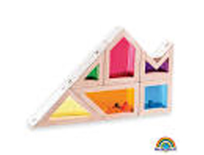 WONDERWORLD - Juego s bloques madera con sonido colores transparentes 18x12x3 cm (Ref. WW2524)