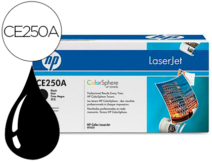 HP ( HEWLETT PACKARD ) - Toner Laser ORIGINALES 504A Negro (Ref.CE250A)