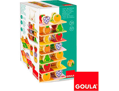 GOULA - Juego didactico torre de frutas (Ref. 55199)