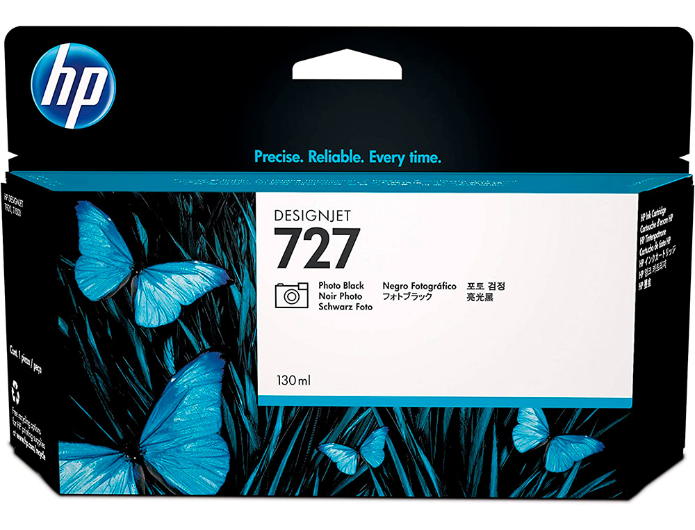 HP ( HEWLETT PACKARD ) - Cartuchos ORIGINALES Inyección De Tinta 727 Negro (Ref.B3P23A)