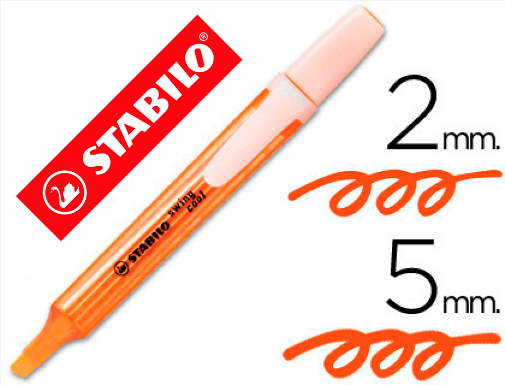 STABILO - ROTULADOR MARCADOR FLUORESCENTE SWING COOL NARANJA (Ref.275/54)