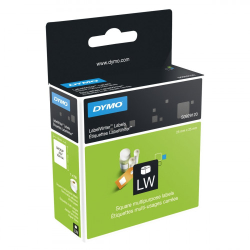 DYMO - Rollo Etiqueta autoadhesiva LW 25x25mm Blanco (Ref.S0929120)