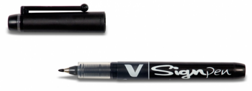 PILOT - Rotulador V-Sign Pen Negro Trazo 0,6mm (Ref.SW-VSP-B / NSPN)