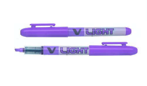 PILOT - Marcador fluorescente V Liquid Light Trazo 3.3mm Punta fibra Violeta (Ref.SW-VLL-V / NVLLVI)
