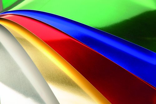 SADIPAL - Pack 10 CARTULINAS ALUMINIO AZUL 50X65 CM. (Ref.SAD20257)