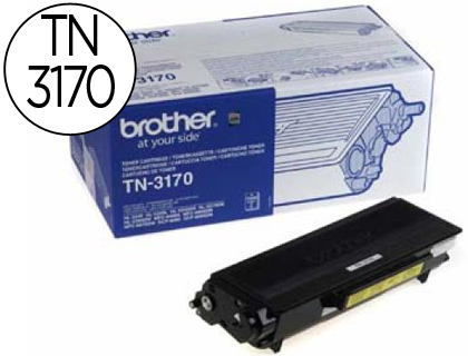 BROTHER - Toner Laser ORIGINALES TN-3170 Negro (Ref.TN3170)