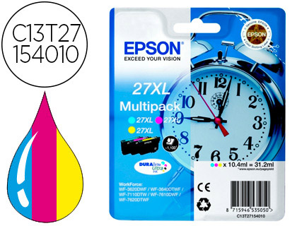 EPSON - cartucho inyección pk-3 CMA 27XL WF-3620DWF/3640DTWF/7110DTW/76XXDWF (Ref.C13T27154012)