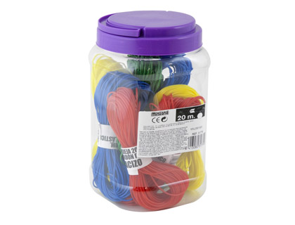 MINILAND - Juego macarron bote 8 madejas 20 metros 4 colores surtidos (Ref. 31778)
