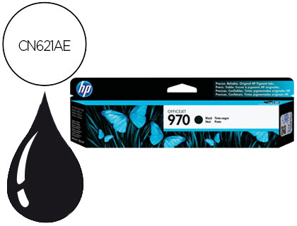 HP ( HEWLETT PACKARD ) - Cartuchos ORIGINALES Inyección De Tinta 970 Negro (Ref.CN621AE)