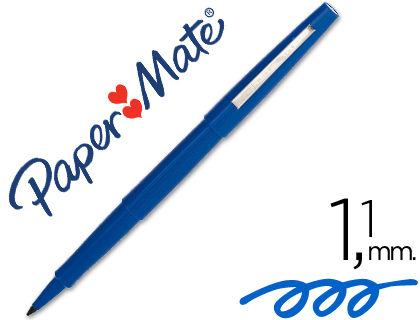 PAPER MATE - Rotulador Punta de Fibra Flair Azul Trazo 0,8 mm (Ref.S0191013)