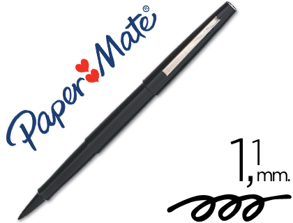 PAPER MATE - Rotulador Punta de Fibra Flair Negro Trazo 0,8 mm (Ref.S0190973)
