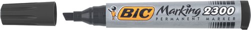 BIC - Marcador PERMANENTE 2300 PUNTA BISELADA TRAZO 3 - 5.5 MM. NEGRO 820926 (Ref.8209263)