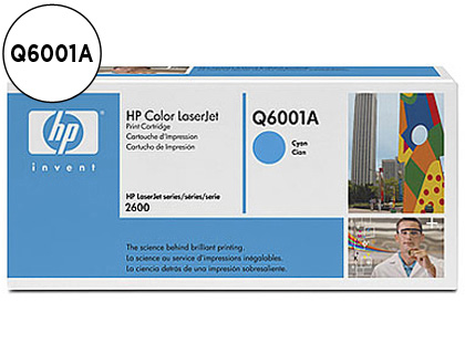 HP ( HEWLETT PACKARD ) - Toner Laser ORIGINALES 124A Cyan (Ref.Q6001A)